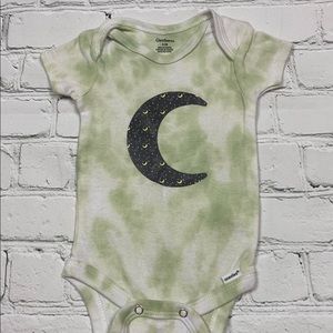 Green Moon Tie Dye Onsie